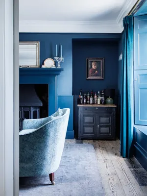 Синий цвет в интерьере | Cтатьи о мебели и интерьере