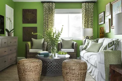 Интерьер гостиной в зеленых тонах в квартире (36 фото) - красивые картинки  и HD фото