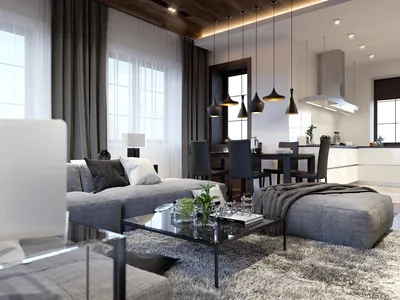 Дизайн проекты комнат с мебелью серого цвета - реальные фото интерьеров от  Mr.Doors