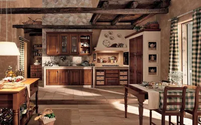 Кухня в деревянном доме: фото интерьеров и советы дизайнеров