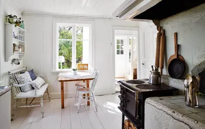 Деревенский стиль в интерьере: французский стиль для деревянного дома.  Загородный дом в деревенском стиле — фото внутри