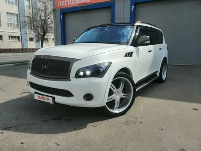 Купить б/у Infiniti QX56 II 5.6 AT (405 л.с.) 4WD бензин автомат в Туле:  белый Инфинити QX56 II внедорожник 5-дверный 2011 года на Авто.ру ID  1115598625