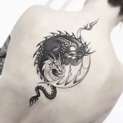 50+] Фото Тату Инь Янь | TATTOO-LOVE | Yin yang tattoos, Dragon tattoo  designs, Dragon tattoos for men