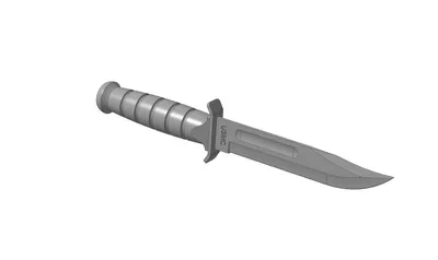 Нож KA-BAR - Чертежи, 3D Модели, Проекты, Холодное оружие