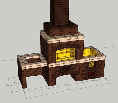 Проекты барбекю и мангалов из кирпича