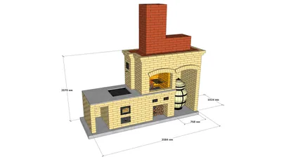 Проект порядовки мангал, тандыр, казан