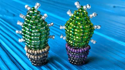 How to Make a 3D Beaded Cactus for Beginners - YouTube