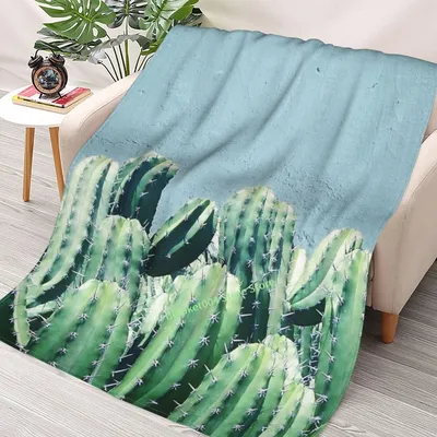 Декоративное одеяло с 3D рисунком в виде кактуса и бисера # redbubble #  lifestyle, дивана, спальни, для детей и взрослых, рождественский подарок -  купить по выгодной цене | AliExpress