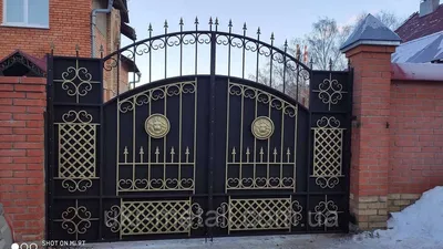 Кованые ворота и калитки с металлопрофилем, цена 24000 грн — Prom.ua  (ID#1318176299)