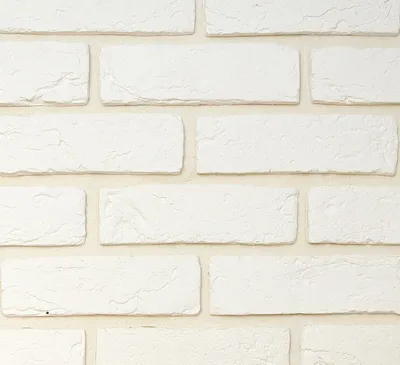 Искусственный гипсовый камень Касавага Кирпич ручной формовки 400 белый  210x65 - купить за 660 руб. в Москве в интернет-магазине Отделкино City