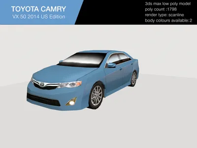 Toyota camry 50 2014 3D Model $35 - .max .unknown .stl .obj .3ds - Free3D
