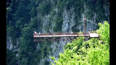 Каньон Окаце, Грузия Okatse Canyon, Georgia - YouTube