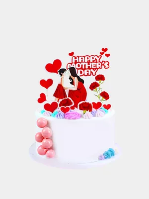 Украшения на торт, топперы мама и дочь, день матери, любовь за 59 ₽ купить  в интернет-магазине KazanExpress