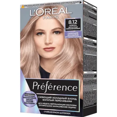 Краска для волос «L'Oreal Paris» Preference, 8.12 Alaska купить с  доставкой, цены в интернет-магазине Едоставка