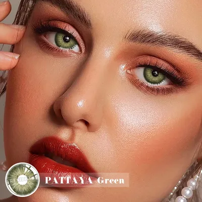 LAREEN, официальные натуральные контактные цветные линзы для глаз, зеленый  мокко, 1 пара, многоцветная линза Soft, ежегодные ученики, красота, макияж  - купить по выгодной цене | AliExpress