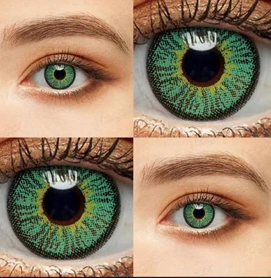 Цветные контактные линзы Линзы цветные зелёные 12 месяцев, 0.00 / 14,6 /  8.6, Зелёный изумруд, 2 шт. — купить в интернет-магазине OZON с быстрой  доставкой