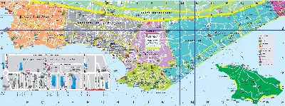 Подробная карта Паттайи на Русском языке