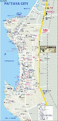 карты : Карта Паттайи, Тайланд (англ.) | Тайланд | Туристический портал  Svali.RU