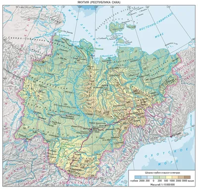 Республика Саха (Якутия) на карте России: показать с городами и поселками