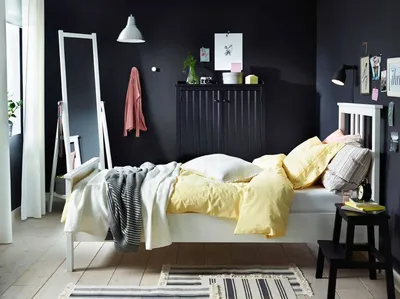 Дизайн спальни с мебелью икеа (70 фото)