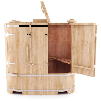 Кедровая бочка овальная двухместная профессиональная — Фитовуд: Каталог  товаров для бани, сауны.