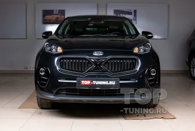 Установка тюнинг решетки радиатора в KIA Sportage 4