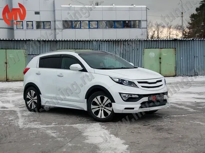 Накладка переднего бампера JSW Style KIA Sportage (2010-2016)