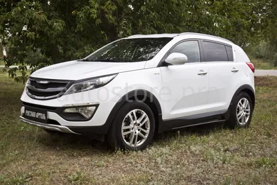 Пороги, тюнинг обвес Киа Спортейдж (Kia Sportage) 2010-2015, Русская Артель  TOPKS-030900