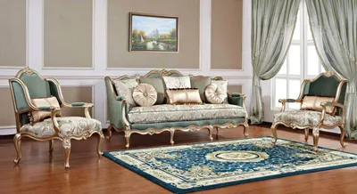 Комплект классической мягкой мебели для гостиной Бальтазар (массив) -  купить в интернет-магазине Maxmebeli: цены, фото