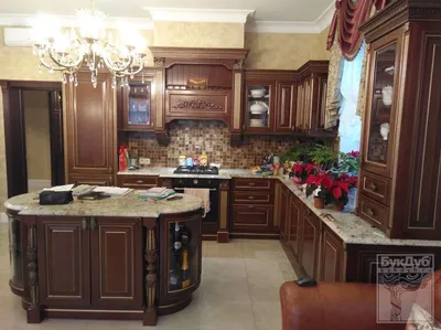 Купить кухню из массива дуба в классическом стиле Санкт-Петербург |  столярная мастерская «БукДуб»