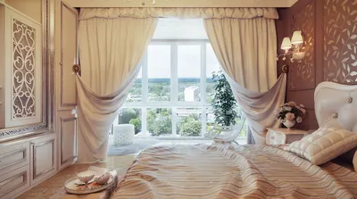 Классические шторы в спальню | Статьи студии текстильного декора Zetta