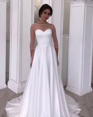 Классическое свадебное платье с прозрачным верхом. Lady Vlady 2019, цена  11041 грн — Prom.ua (ID#955833048)