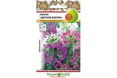 Семена РУССКИЙ ОГОРОД Цветы Клеома Цветной фонтан 0.15 г 702735 - выгодная  цена, отзывы, характеристики, фото - купить в Москве и РФ