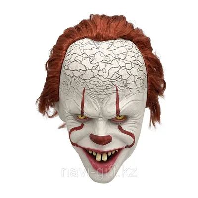 Карнавальная маска Клоун Пеннивайз, резиновая на взрослого - купить по  лучшей цене в Алматы от компании \"Магазин NAVI GIFT\" - 100398017