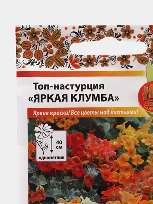 Семена Настурция \"Яркая клумба\" за 49 ₽ купить в интернет-магазине  KazanExpress