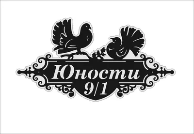 Кованные адресные таблички - купить по низкой цене в Брянске | «Боярд»