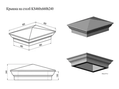 Колпаки на столбы для забора из кирпича или бетона – виды, формы,  особенности самостоятельного изготовления и монтажа