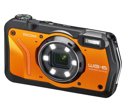 Компактный фотоаппарат Ricoh WG-6 GPS, оранжевый купить в наличии  официального магазина по выгодной цене YARKIY.RU