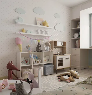 Детская комната двух девочек - Работа из галереи 3D Моделей
