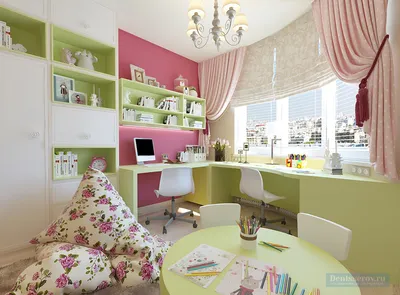 Комната для двух девочек 20 кв. — Дизайн детской комнаты - фото, идеи, стили