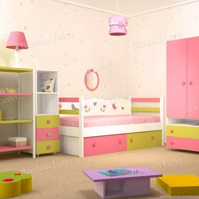 Детская комната для двух девочек – заказать на Ярмарке Мастеров – O1U32RU |  Мебель для детской, Москва