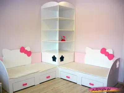 Детская комната в стиле «Китти» для двух девочек — Masterio