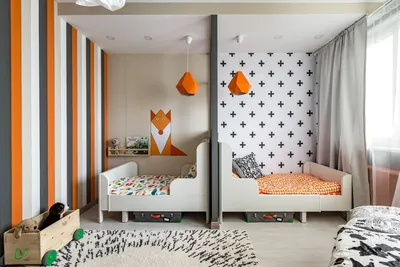 Разделение детской комнаты на две зоны: 👦 👧 зонирование для одного или  двух детей