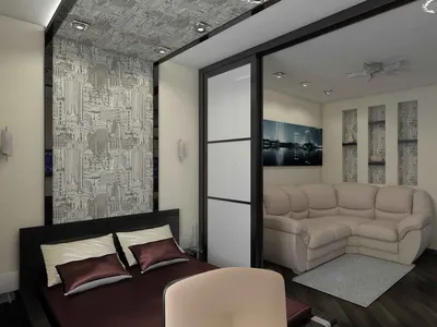 Раздвижные перегородки для зонирования пространства в комнате: фото в  интерьере | DomoKed.ru
