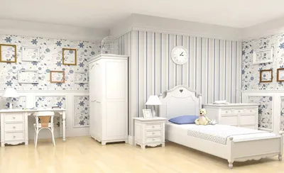 Белая детская - Дизайн детской комнаты