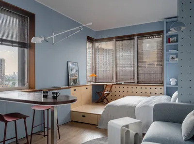 Маленькая квартира 29 м² для студента МГУ | Интерьер+Дизайн | Дзен