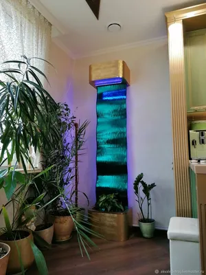 Фонтаны: Интерьерный водопад по стеклу – заказать на Ярмарке Мастеров –  KSWLUBY | Фонтаны комнатные, Санкт-Петербург
