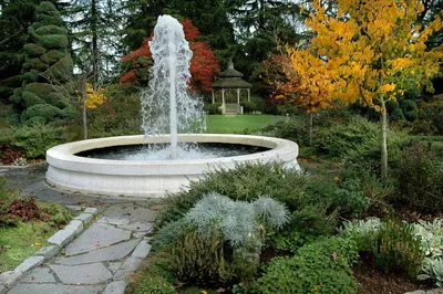 Садовые фонтаны: устройство, расположение на участке, разновидности. Фото  садовых фонтанов