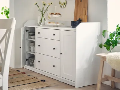 Комод Хауга 18 white ИКЕА (IKEA) - купить по выгодной цене | AliExpress