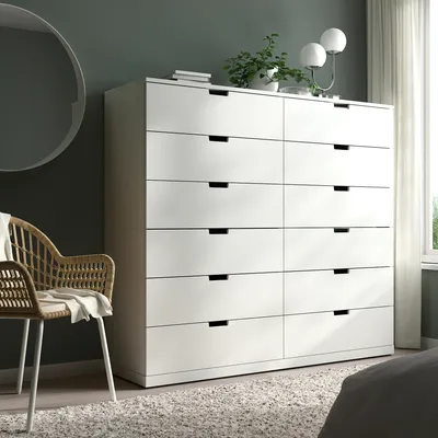 NORDLI комод с 12 ящиками белый 160x145 см | IKEA Eesti